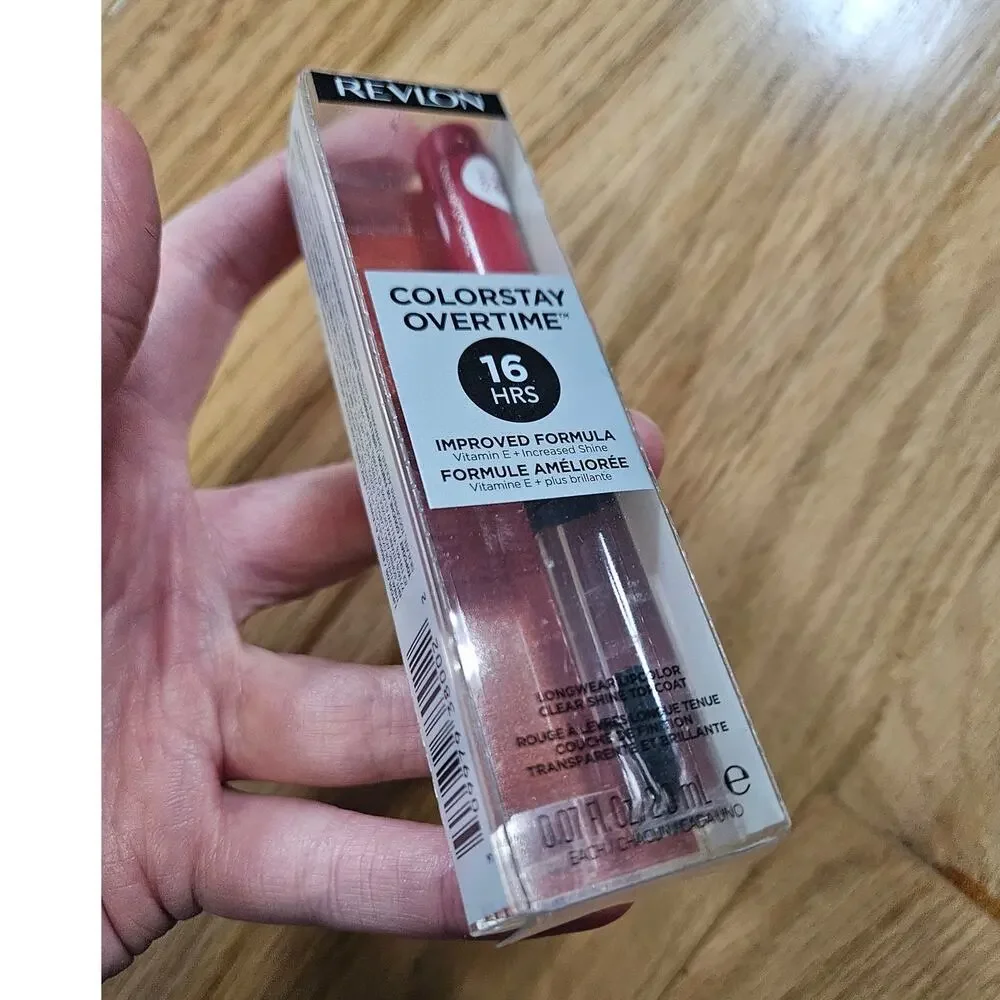Revlon Colorstay Overtime Longwear Lipcolor Clear Shine Topcoat Constantly Coral